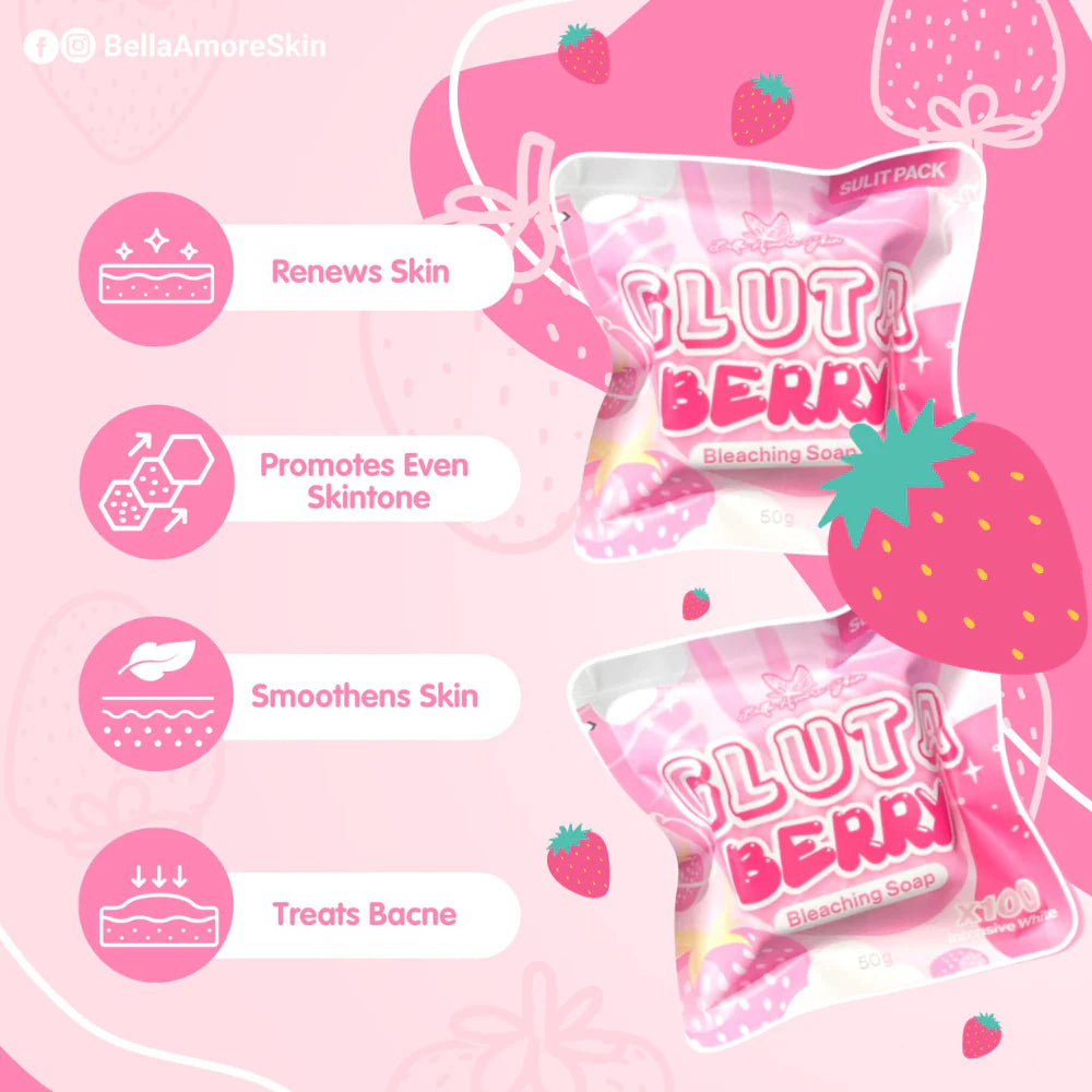 Gluta Berry Bleaching Soap 50g