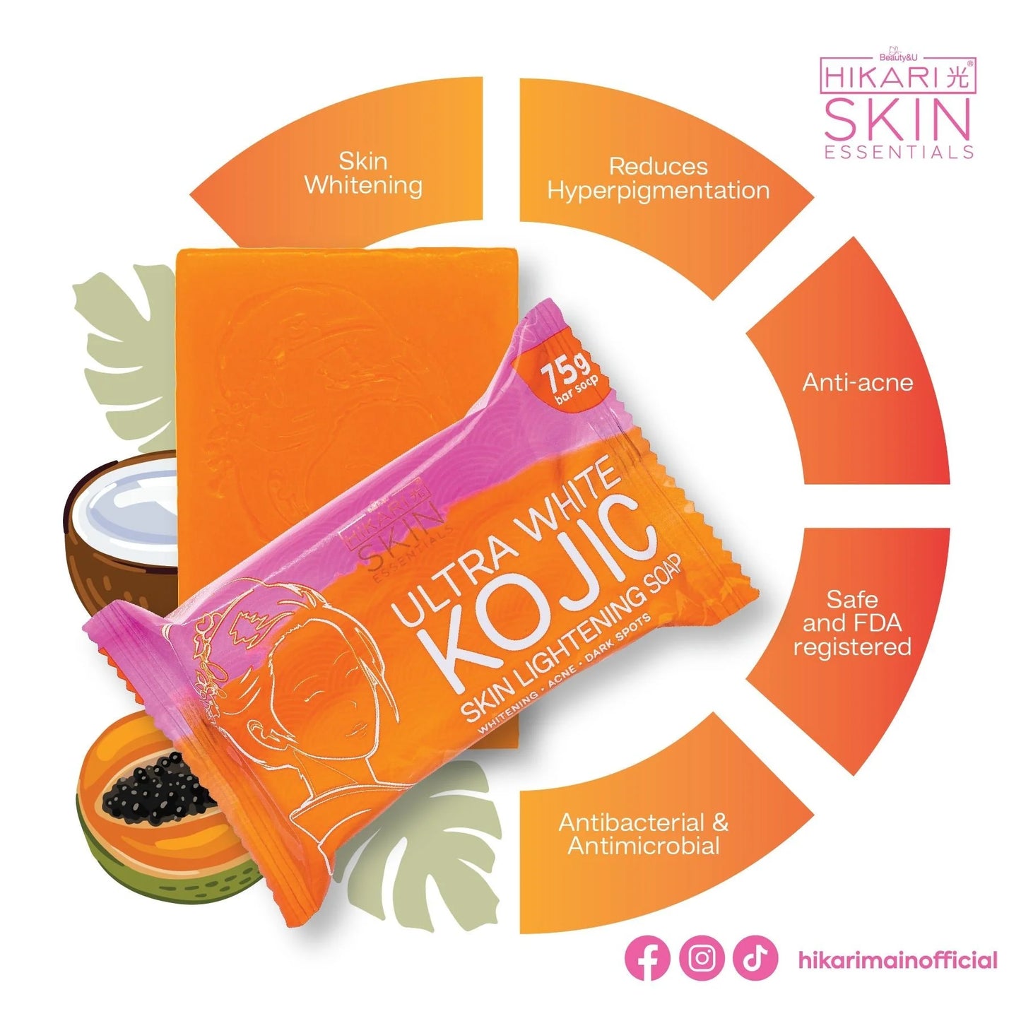 Ultra White Kojic Skin Lightening Soap 75g