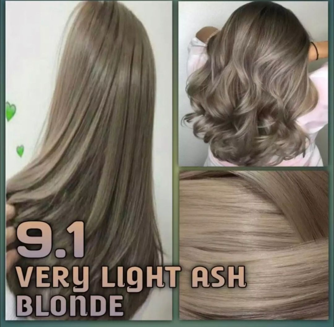 9.1 Very Light Ash Hair Color + Oxidant Cream 6%