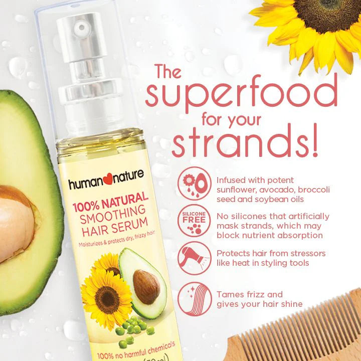 Natural Smoothing & Nourishing Hair Serum 50ml