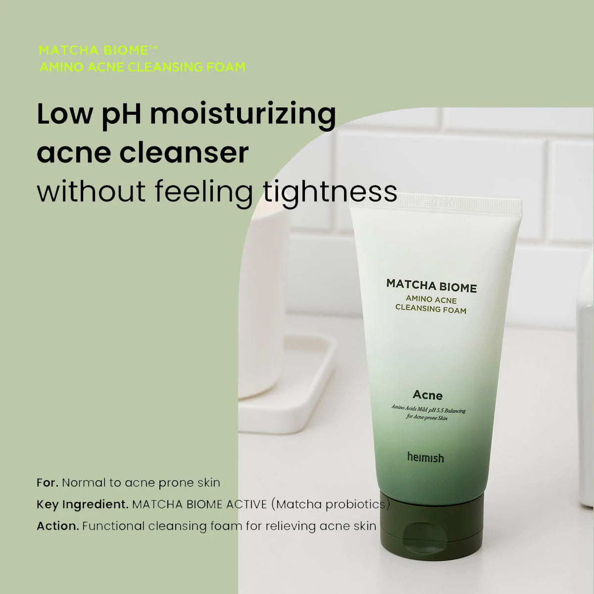 Matcha Biome Amino Acne Cleansing Foam 150g