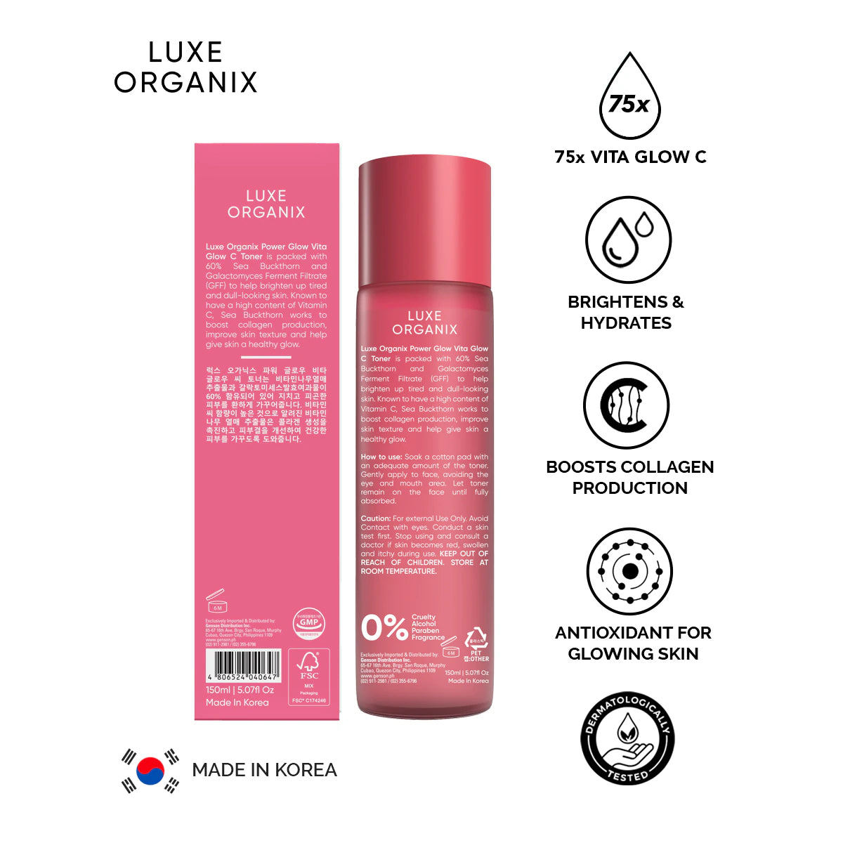 Power Glow Essence Toner 150ml