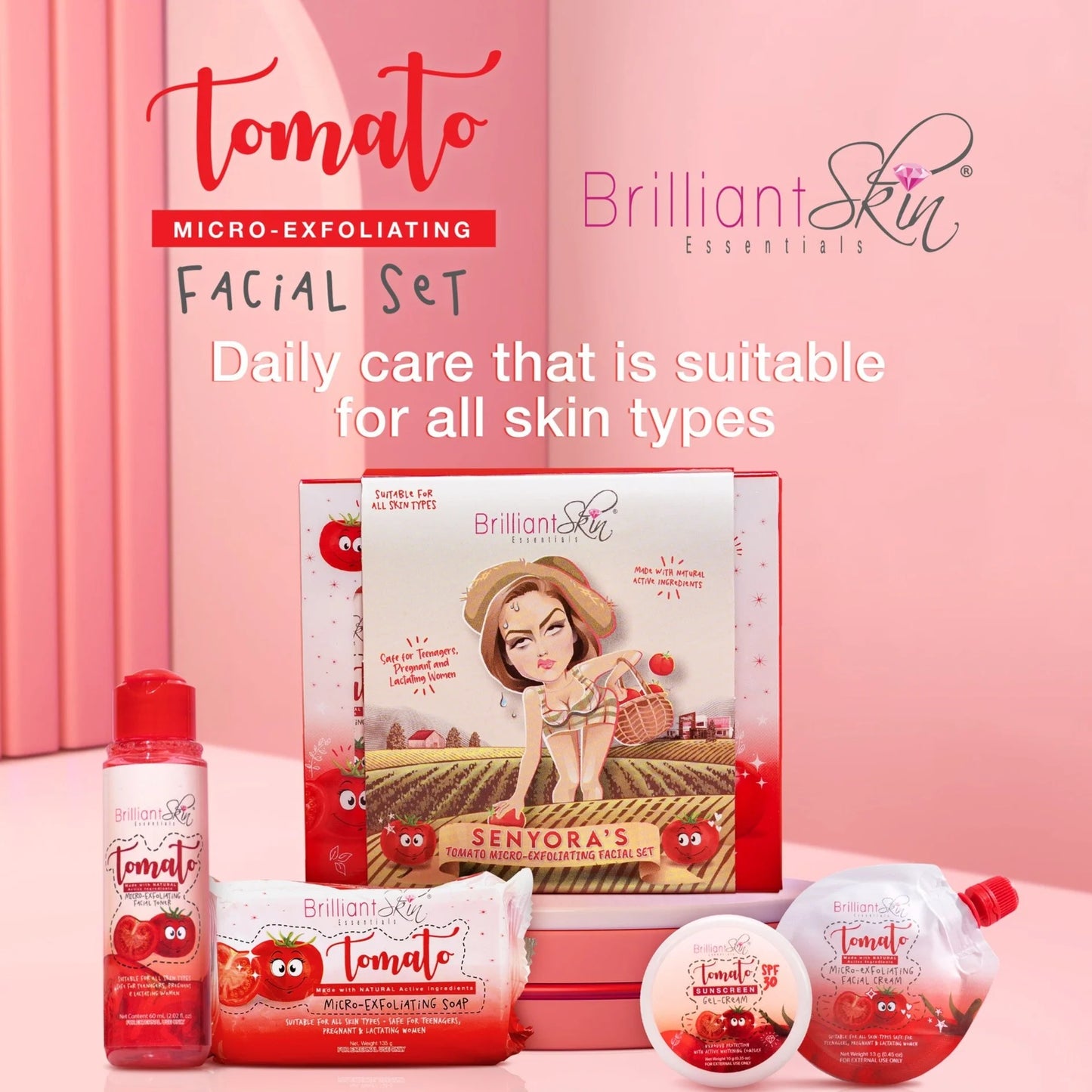 Tomato Rejuvenating Facial Set