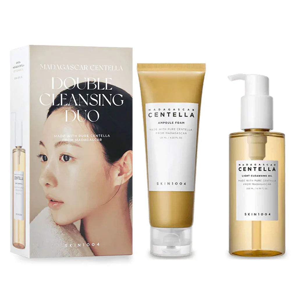 Madagascar Centella Double Cleansing Duo (Light Cleansing Oil 200ml + Ampoule Foam 125ml)