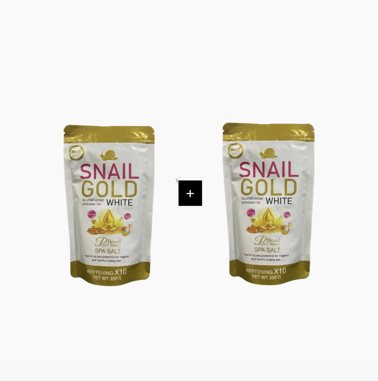 Snail Gold Glutathione Vitamin C&E White Spa Salt 350g (Buy 1 Get 1 Free) Expiry Date September 2025