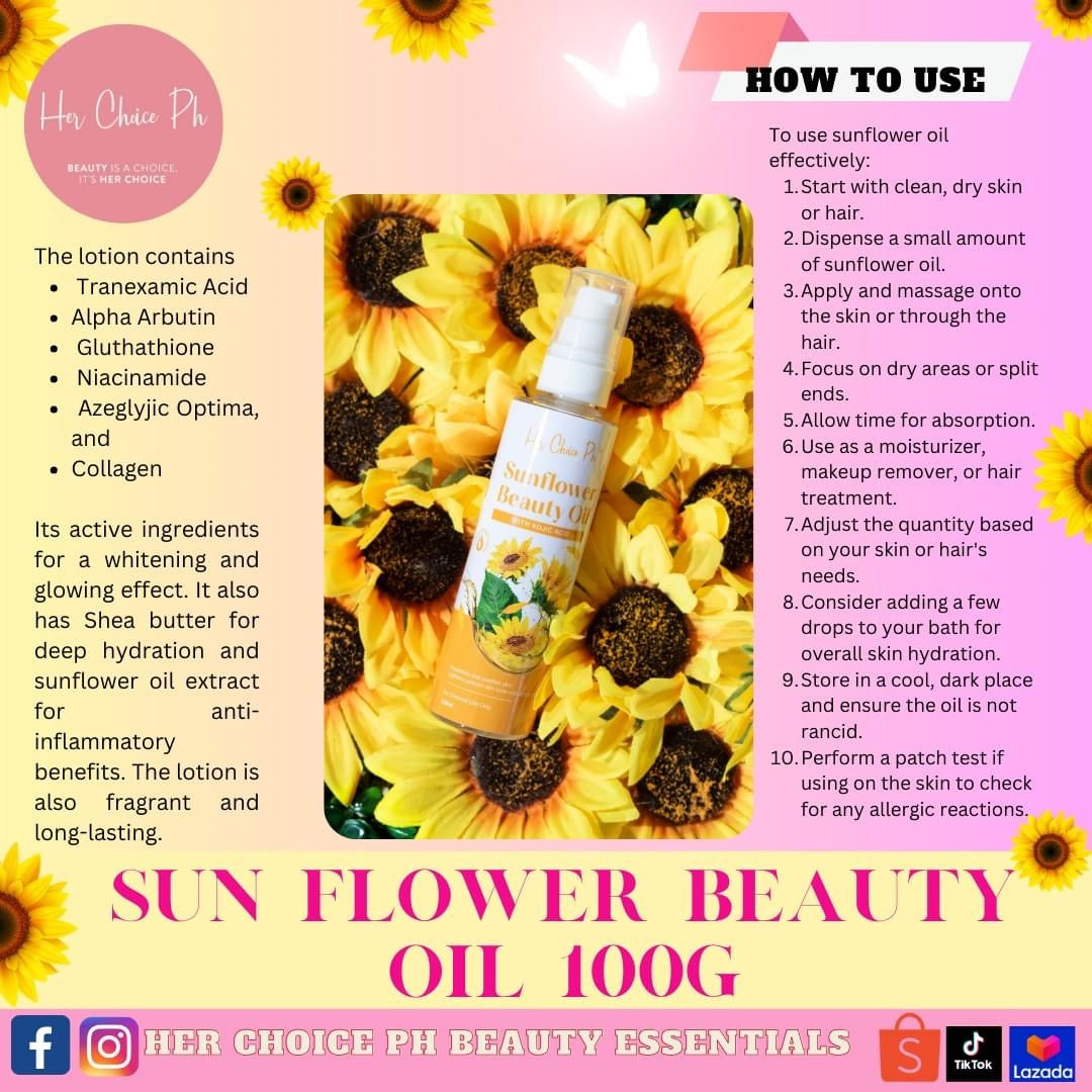 Sunflower Beauty Oil