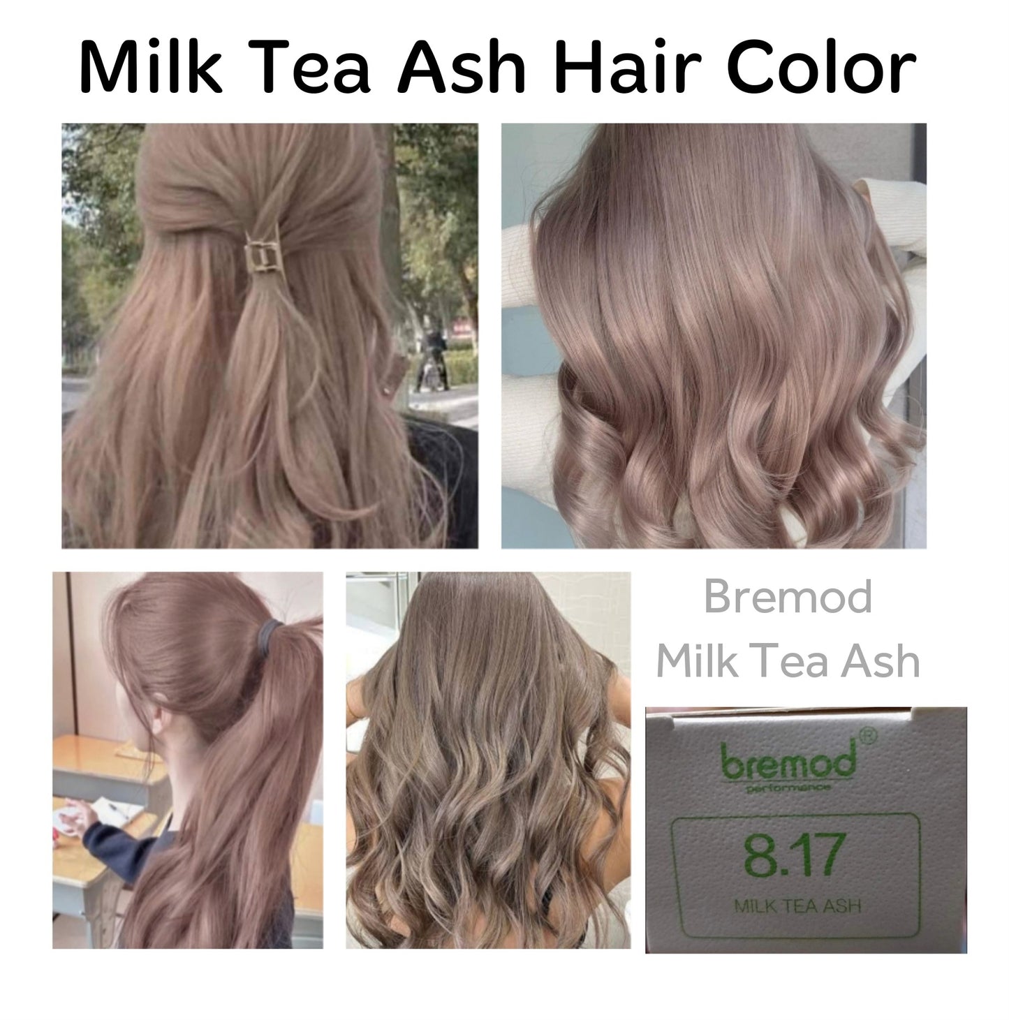 Milk Tea Ash Color + Oxidant Cream 6%