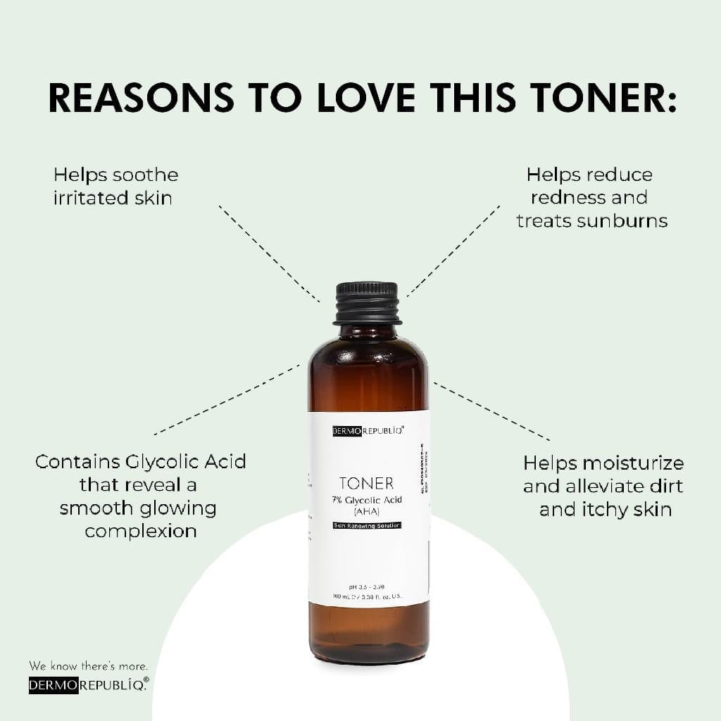 7% Glycolic Acid AHA Skin Renewing Solution Toner 100ml