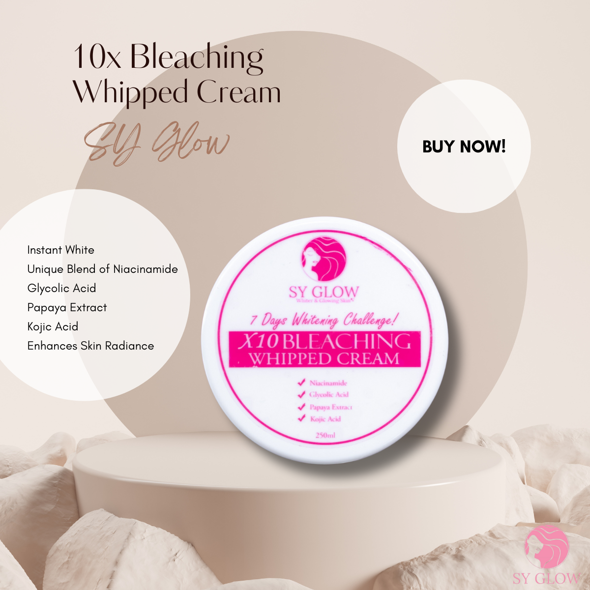 X10 Bleaching Whipped Cream 250ml