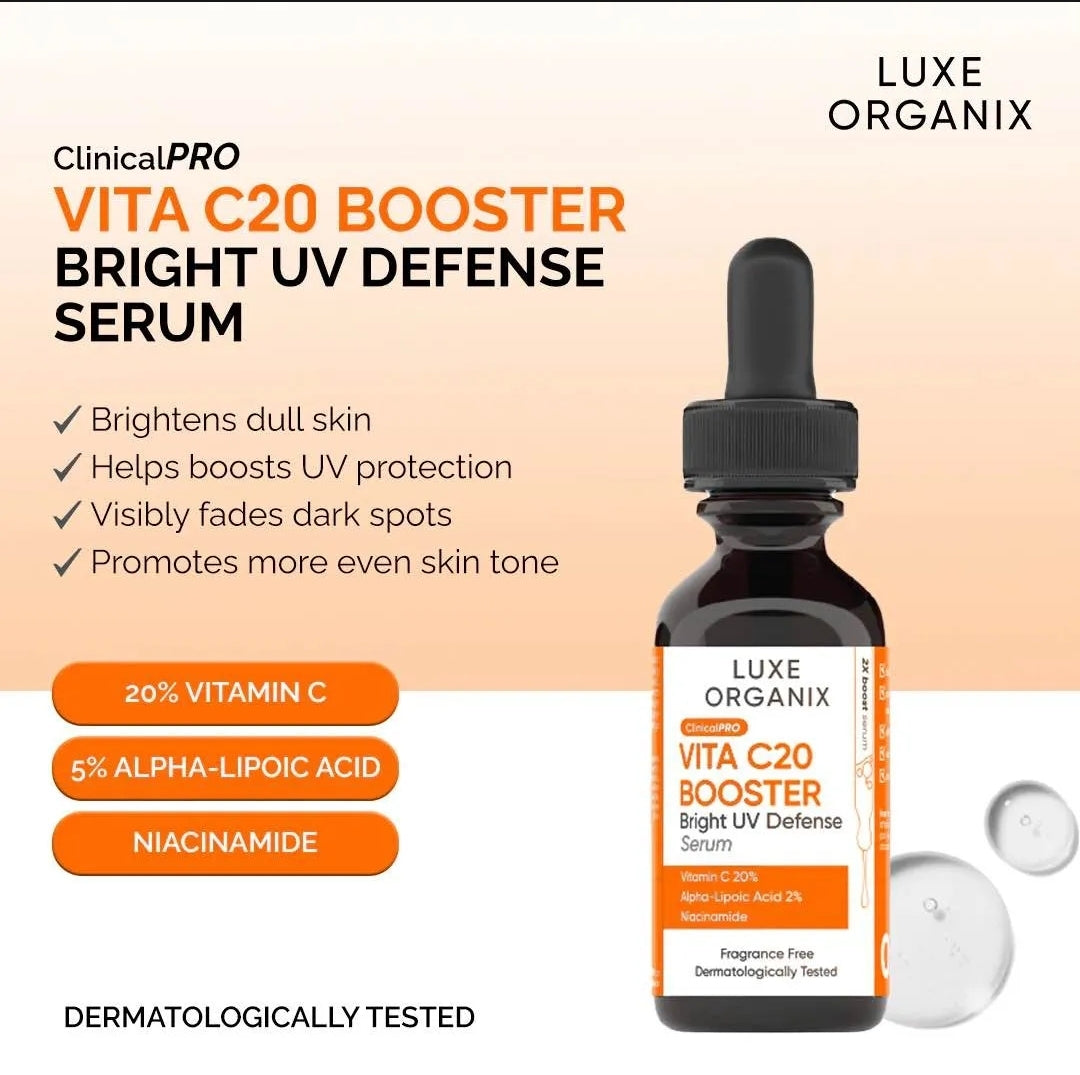 ClinicalPRO Vita C20 Booster Bright UV Defense Serum 30ml