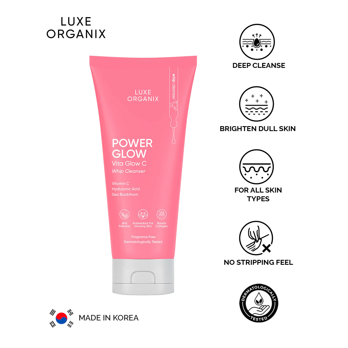 Power Glow Whip Cleanser 150ml