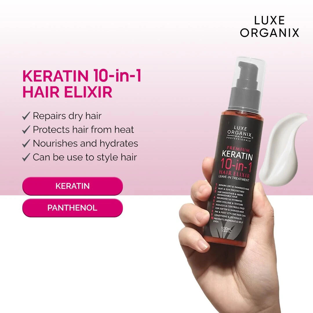 Premium Keratin 10 in 1 Hair Elixir (Leave in Treatment) 100ml