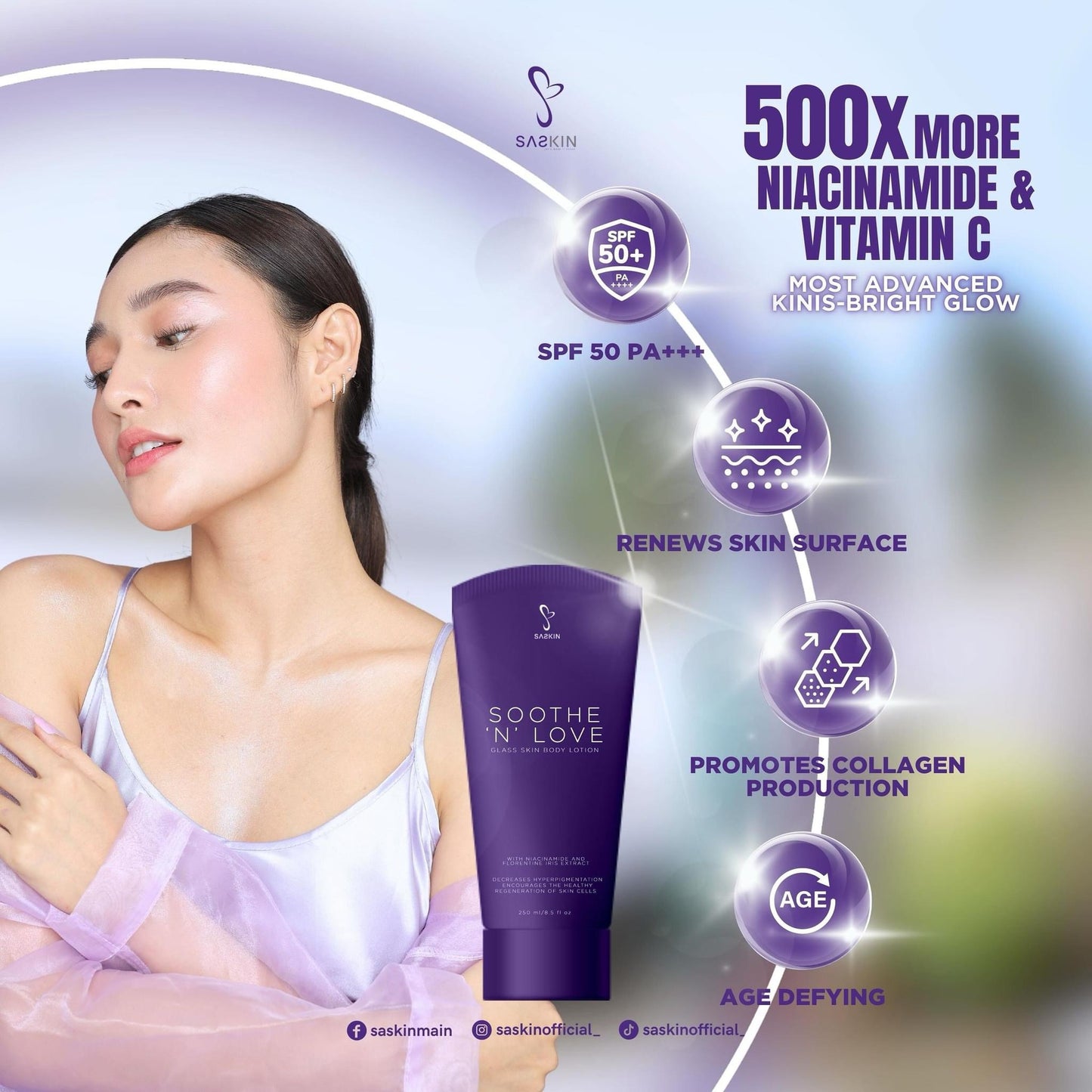 Soothe 'N' Love Glass Skin Body Lotion 250ml
