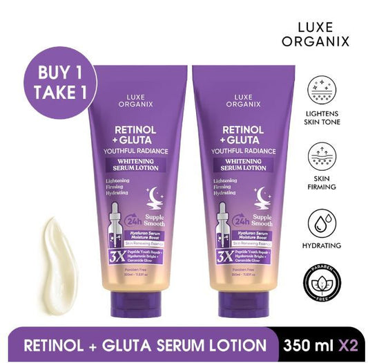 Retinol and Gluta Youthful Radiance Whitening Serum Lotion Buy 1 Take 1 350ml