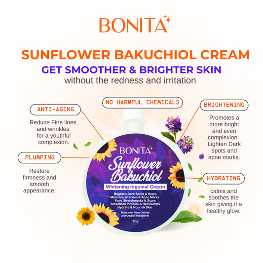 Sunflower Bakuchiol Whitening Inguinal Cream 30g