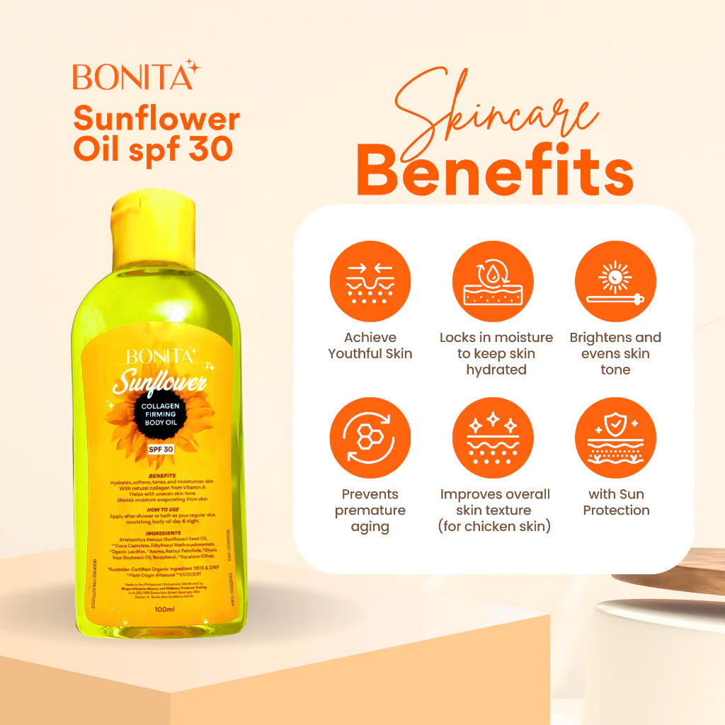 Sunflower Collagen Firming Body Oil SPF30 100ml