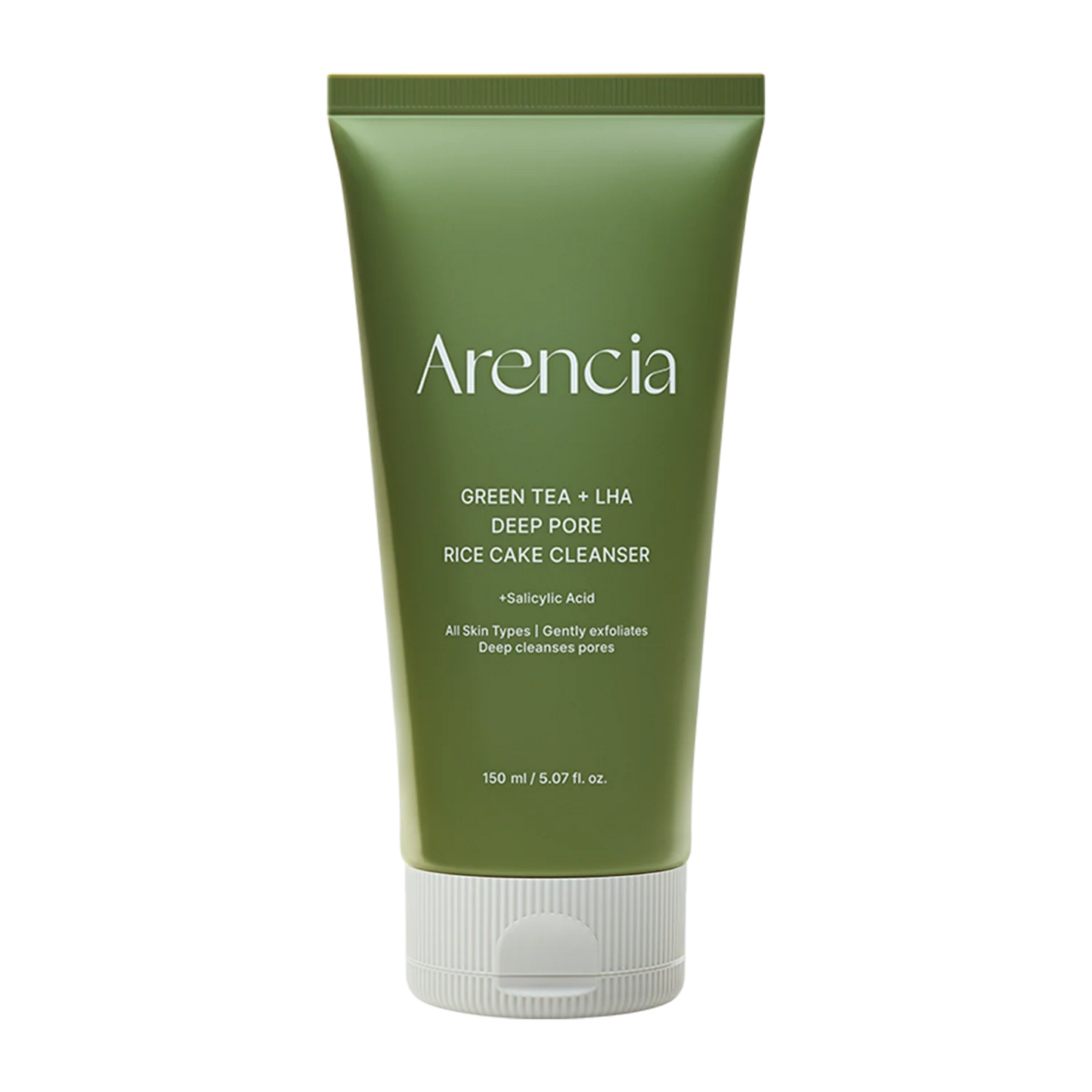 Green Tea + LHA Deep Pore Rice Cake Cleanser + Salicylic Acid 150g