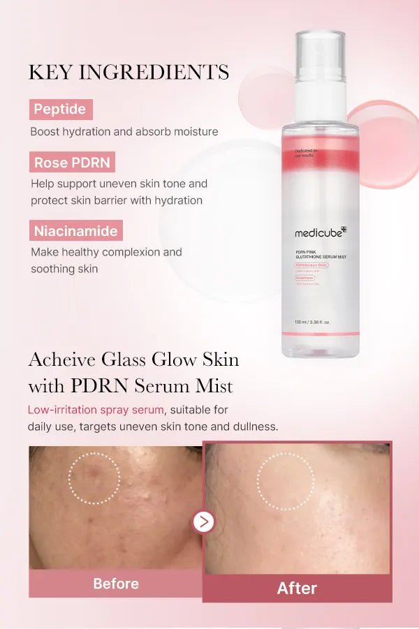 PDRN Pink Glutathione Serum Mist 100ml