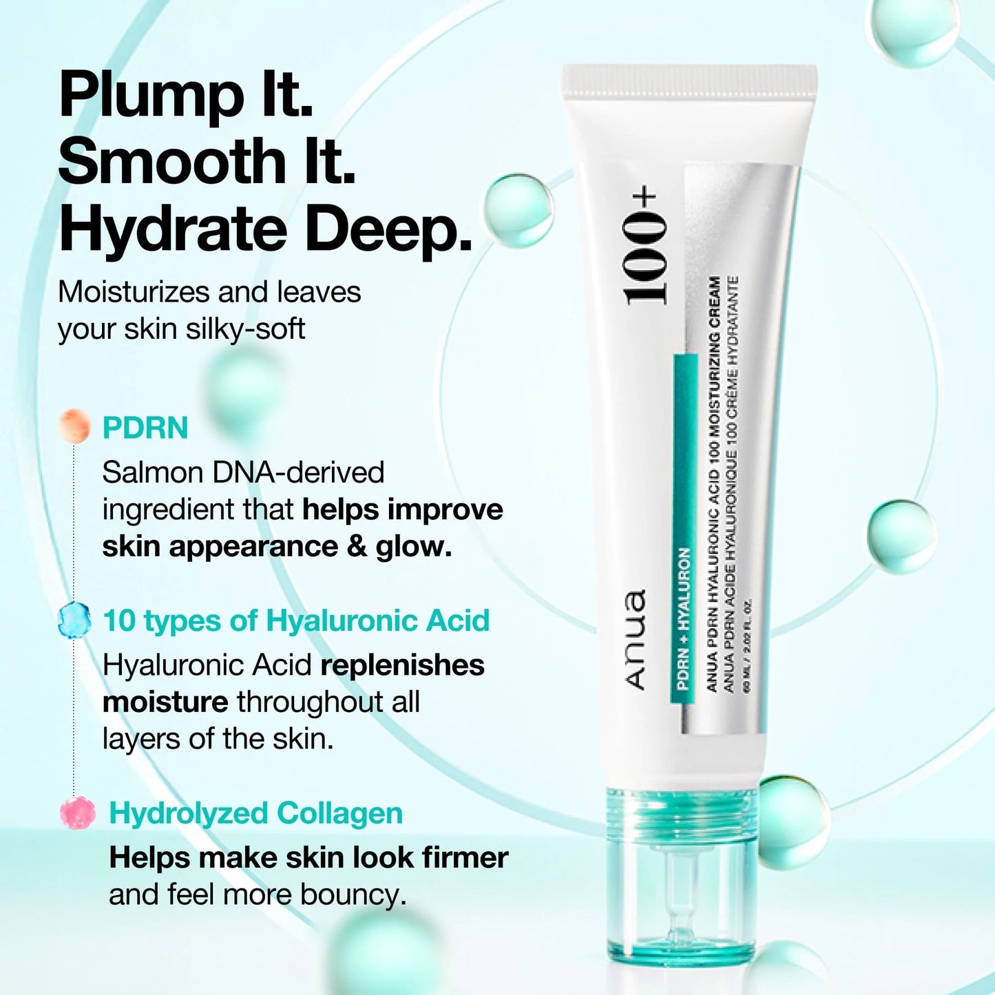 PDRN Hyaluronic Acid 100 Moisturizing Cream 60ml