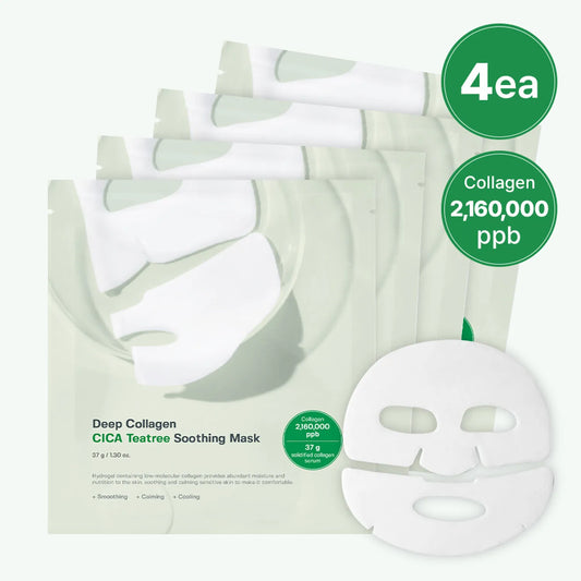 Deep Collagen Cica Teatree Soothing Mask (4ea) 37g