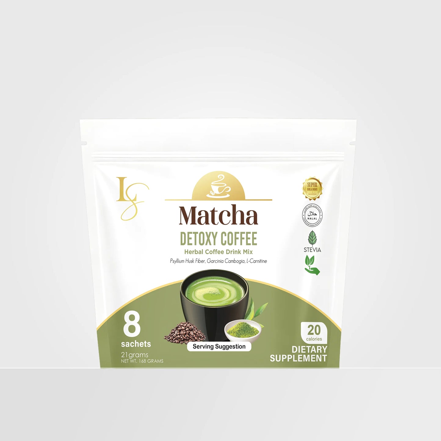 Matcha Detoxy Coffee (8 Sachets)