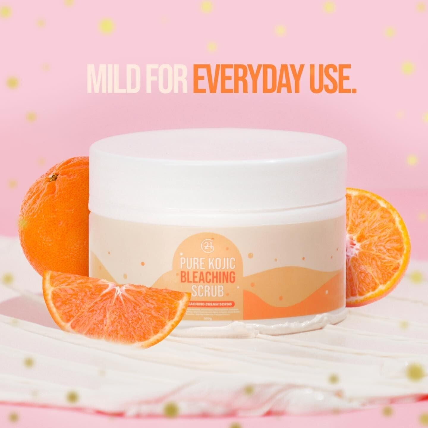 Pure Kojic Bleaching Cream Scrub Milky Citrus 300g