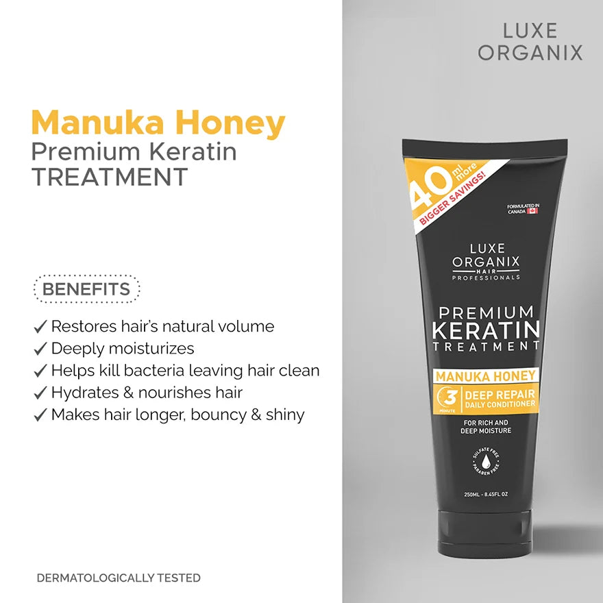 Premium Keratin Treatment Manuka Honey Conditioner 250ml