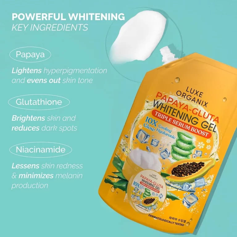 Papaya-Gluta Whitening Gel Triple Serum Boost 200ml