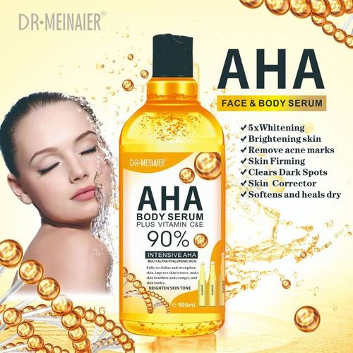 AHA BHA Body Serum Plus Vitamin C & E 500ml