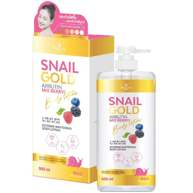 Snail Gold Arbutin Mix Berry Body Lotion 500ml