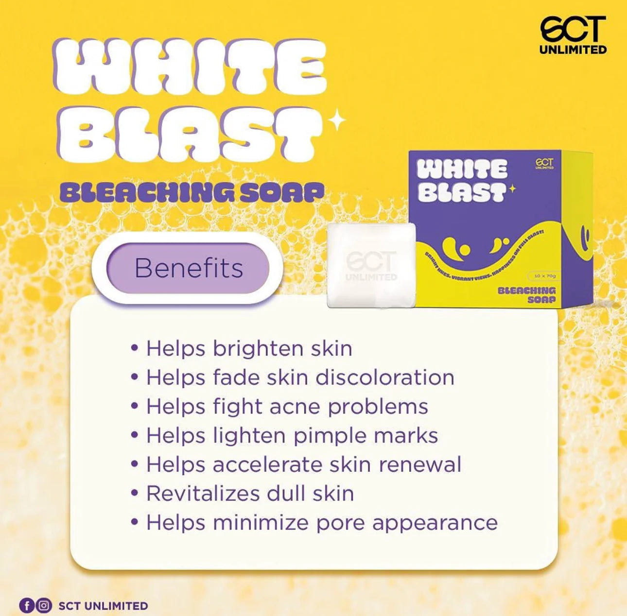 White Blast Bleaching Soap 70g