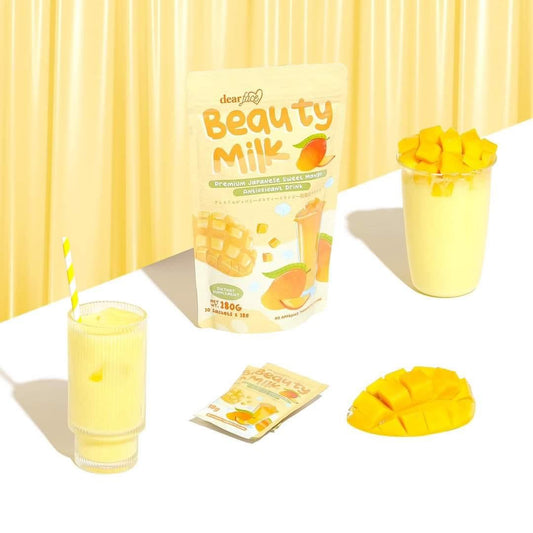 Beauty Milk - Premium Japanese Sweet  Mango Antioxidant Drink (10 Sachets)