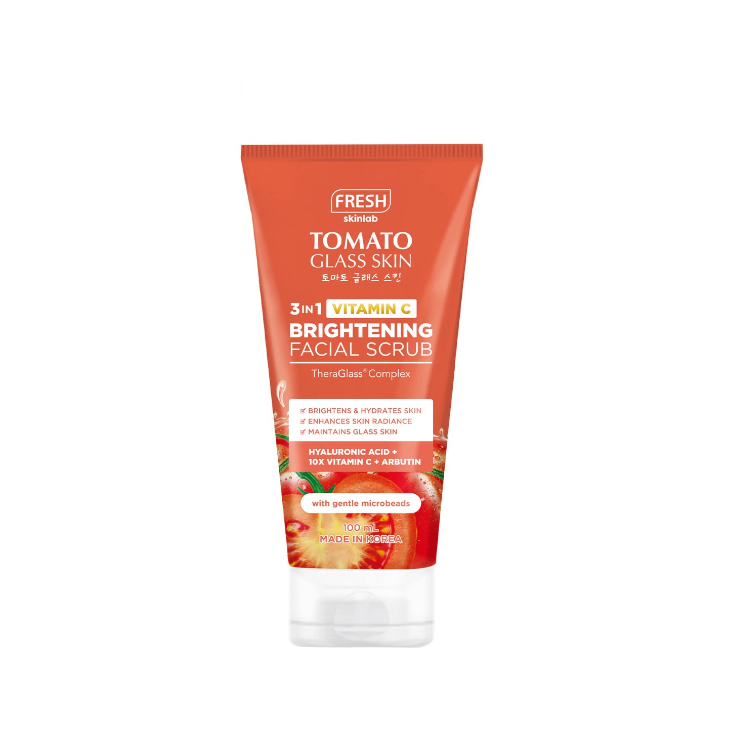 Tomato Glass Skin Brightening Facial Scrub 100ml