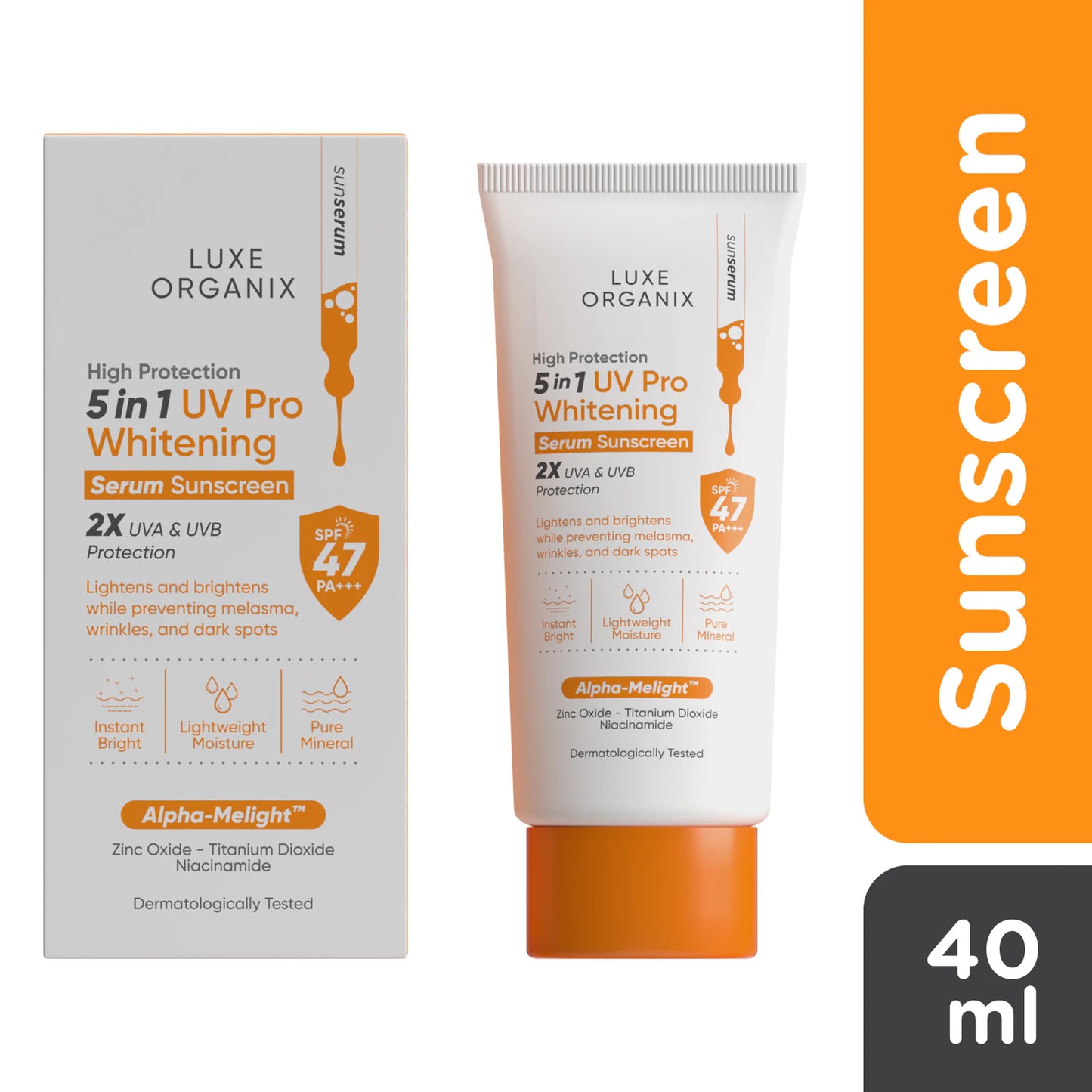 High Protection 5 in 1 UV Pro Whitening Serum Sunscreen