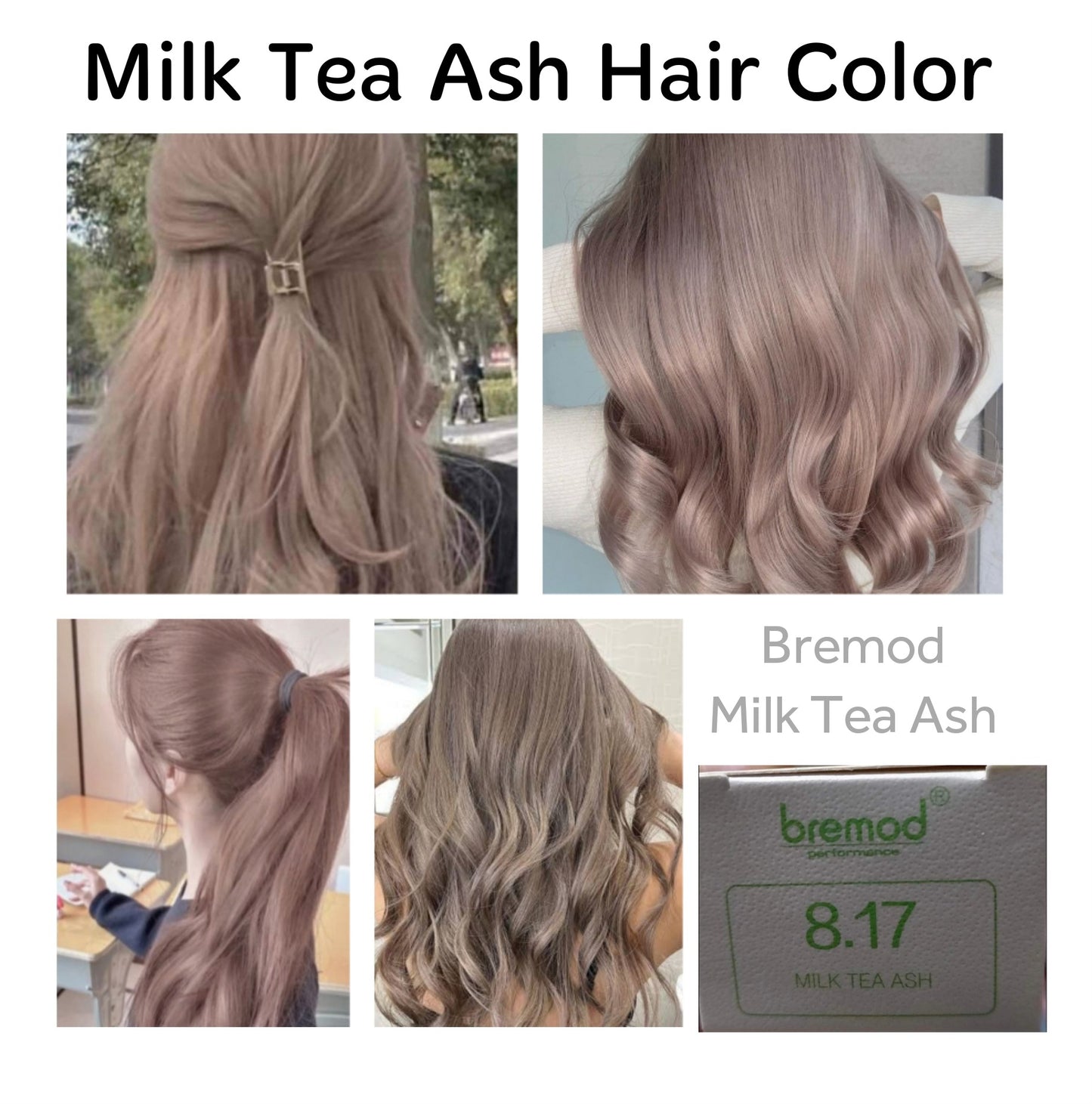 Milk Tea Ash Color + Oxidant Cream 12%