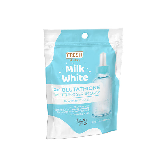 FRESH Skinlab Milk White 3 in 1 Glutathione Whitening Serum Soap (100g)