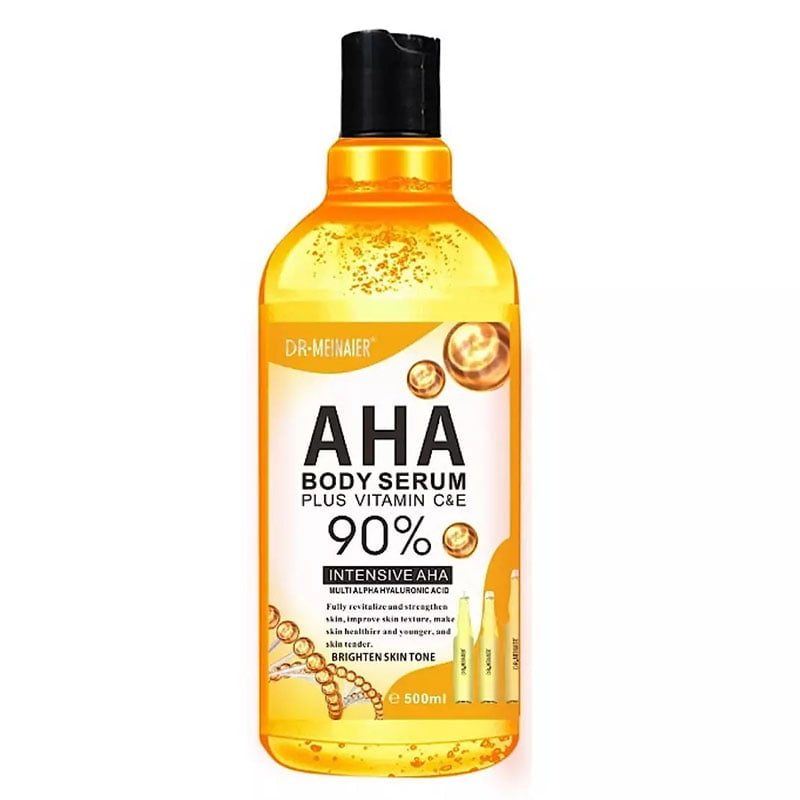 AHA BHA Body Serum Plus Vitamin C & E 500ml