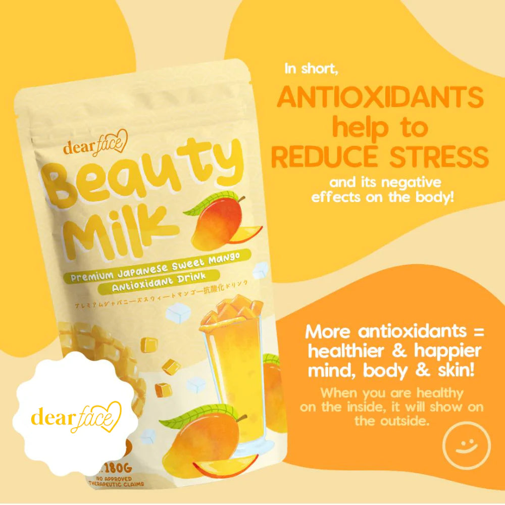Beauty Milk - Premium Japanese Sweet  Mango Antioxidant Drink (10 Sachets)