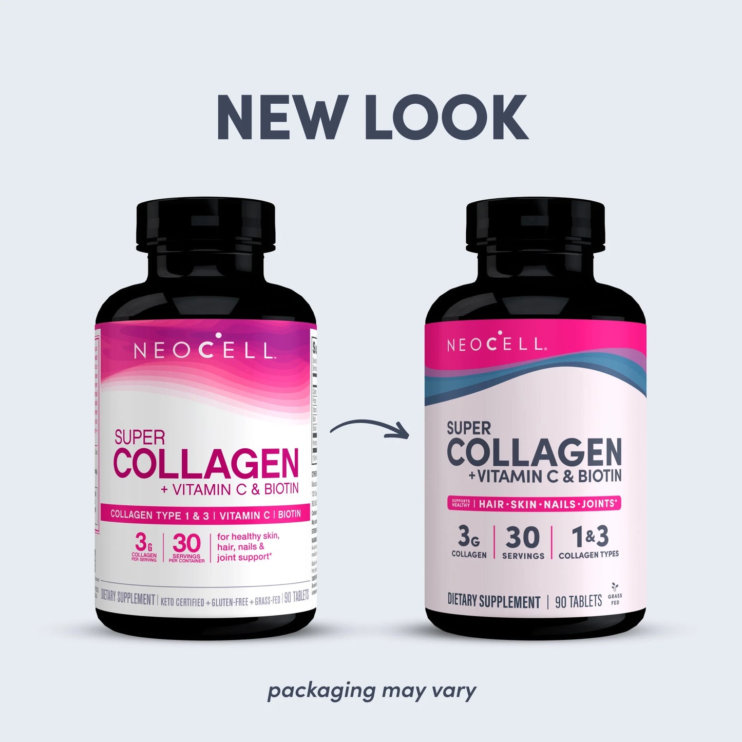 Collagen + Vitamin C & Biotin (90 Tablets)