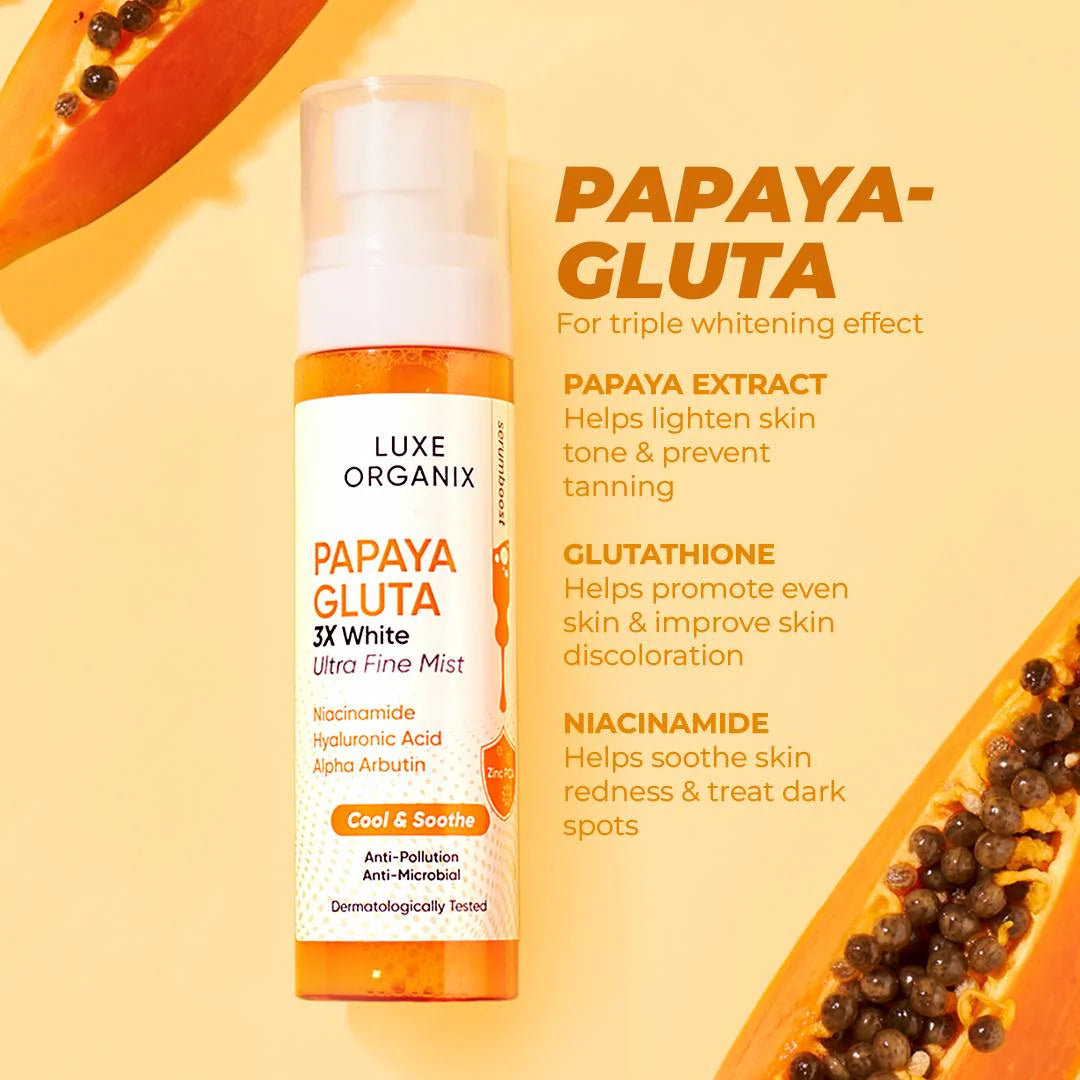 Papaya Gluta 3X White Ultra Fine Mist