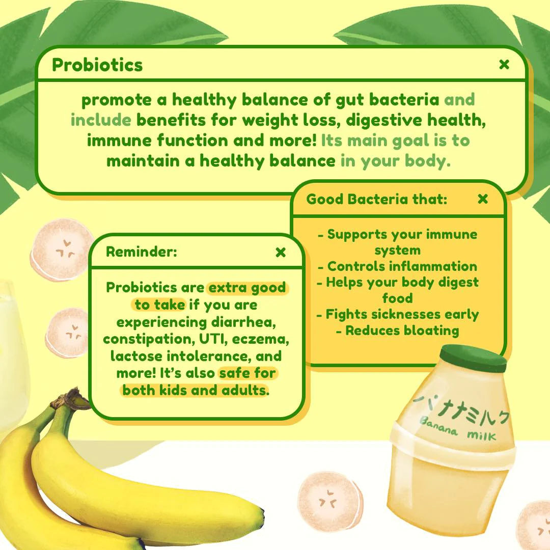 Beauty Milk - Premium Japanese Banana Probiotic and Collagen Drink (10 Sachets)