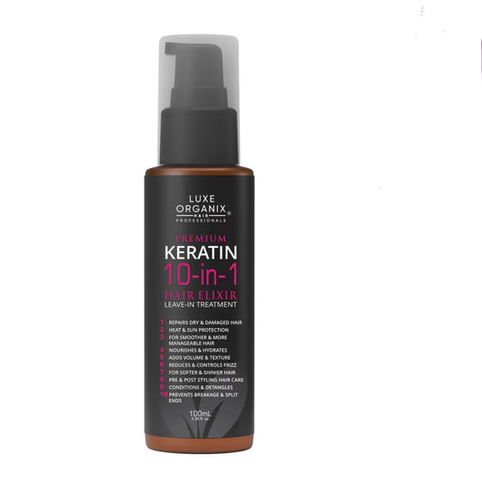 Premium Keratin 10 in 1 Hair Elixir (Leave in Treatment) 100ml