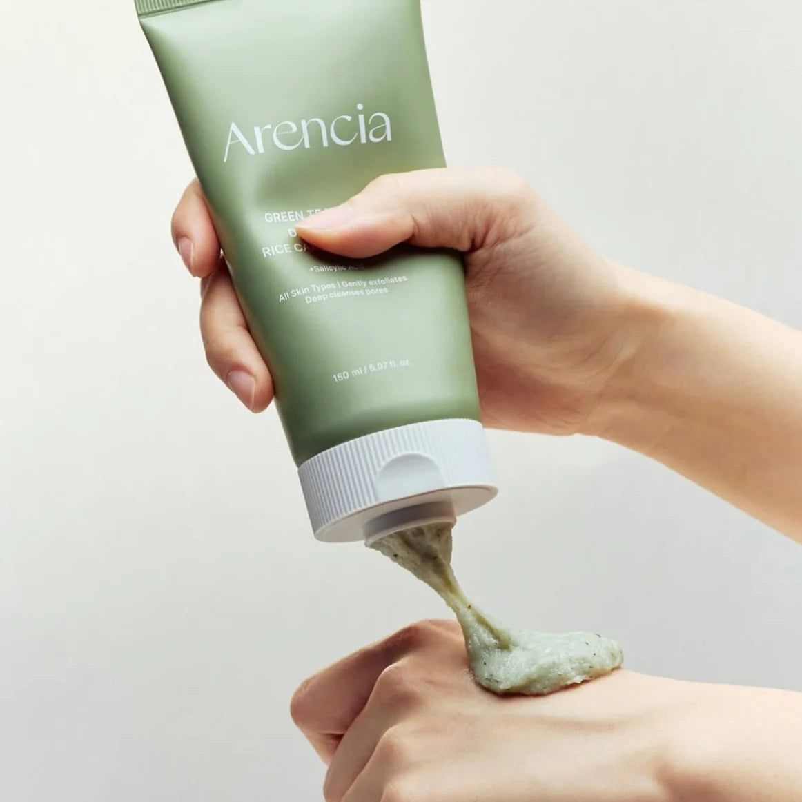 Green Tea + LHA Deep Pore Rice Cake Cleanser + Salicylic Acid 150g