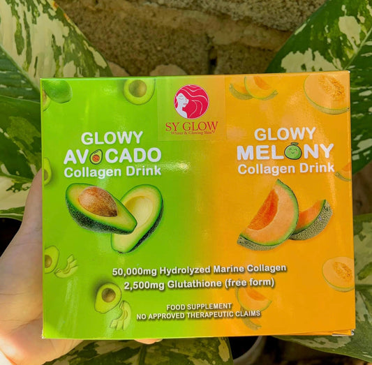 Glowy Avocado & Glowy Melon Collagen Drink (10 Sachets)
