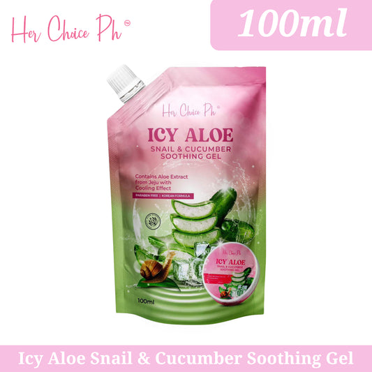 Icy Aloe Snail & Cucumber Soothing Gel