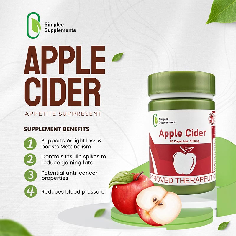 Apple Cider (60 Capsules, 500 mg)