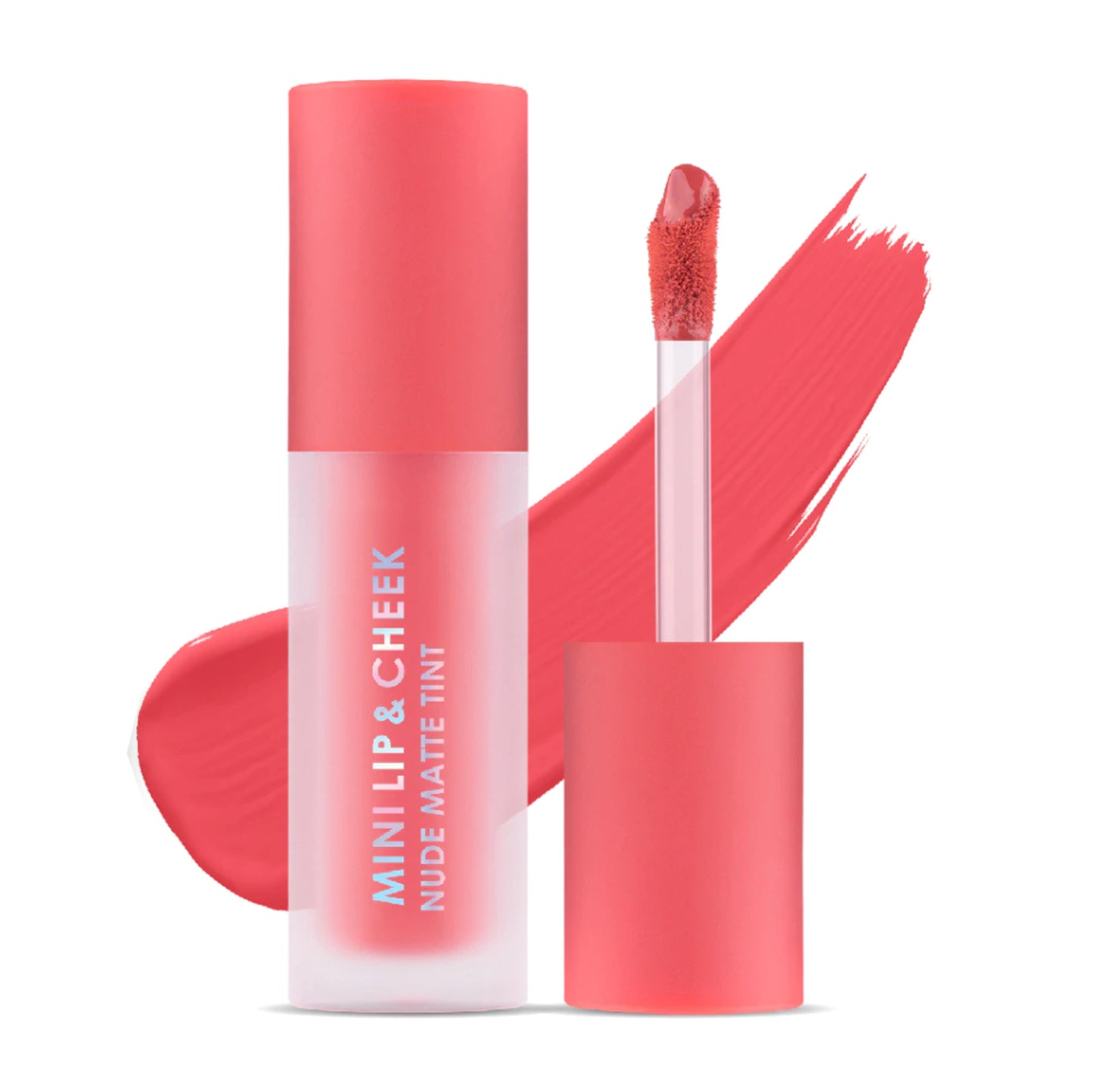 Mini Lip & Cheek Nude Matte Tint 02 Bright Coral