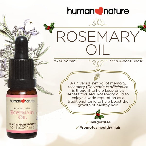 100% Natural Rosemary Oil Mane Boost 10ml