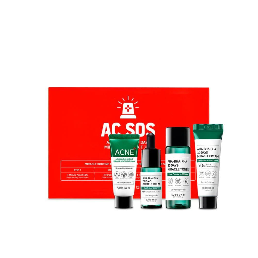 AHA, BHA, PHA 30 Days Miracle AC SOS Kit