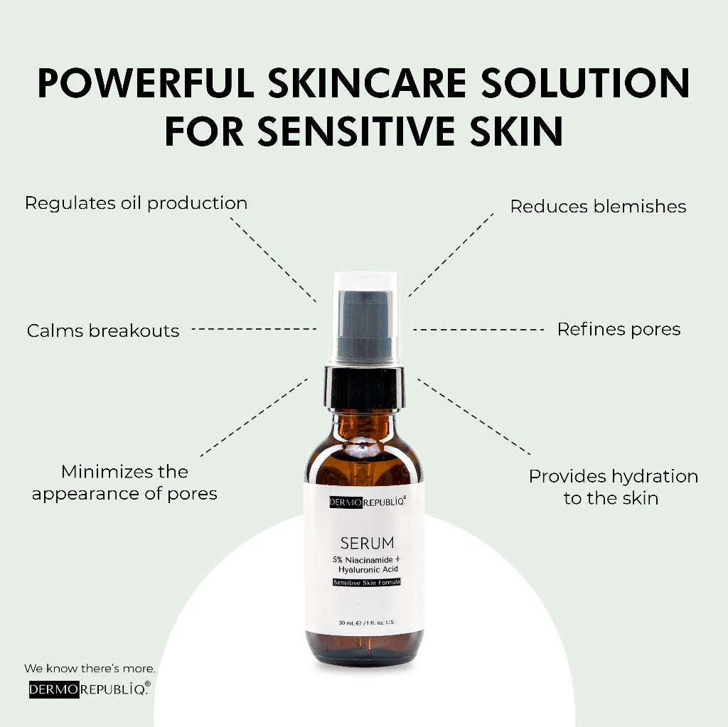 5% Niacinamide Serum + HA Sensitive Skin Formula 30ml